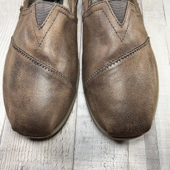 BOBS by Skechers Chill Luxe Buttoned Up Women's Leather Slip On Flats Size 9.5 - Picture 10 of 13